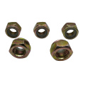 Hot Sale High Quality Hexagon Head Yellow Zinc Plated Nylon Insert Lock Nuts and Screws